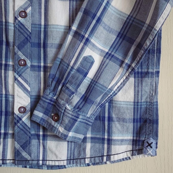 Boy’s Dex Plaid Cotton Shirt - Picture 3 of 6